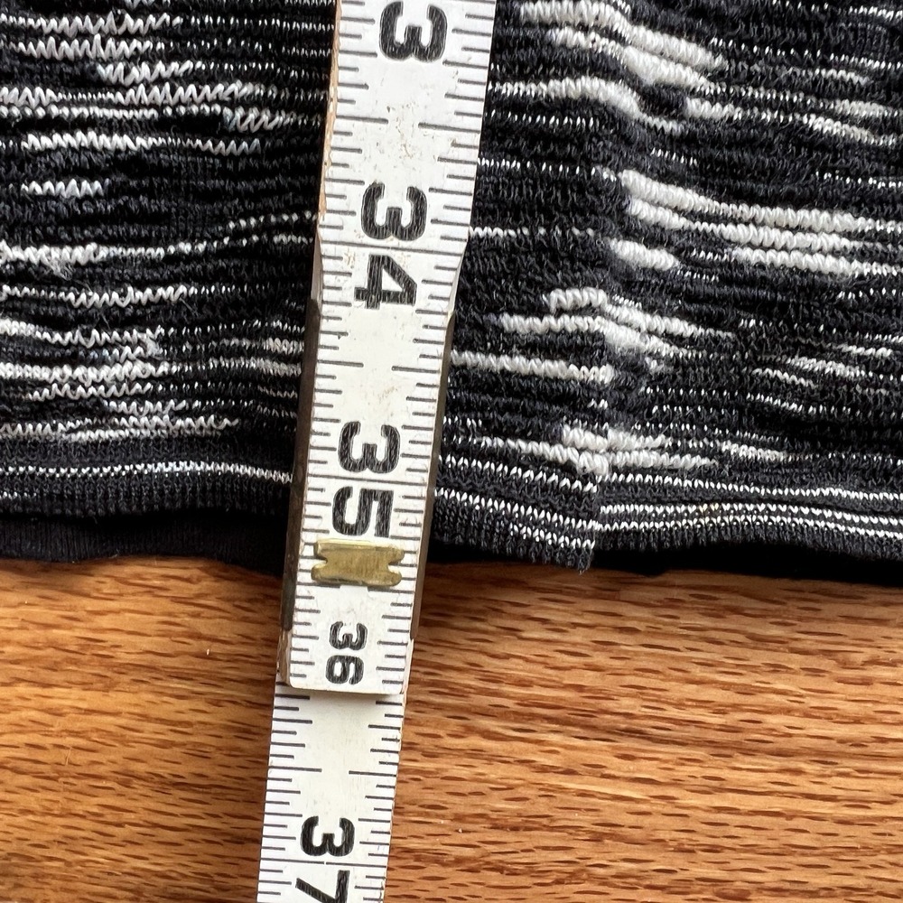 M Missoni Knit Sweater Dress Sz Med‎ Black Black Space Dye Italy Tunic - Picture 7 of 8